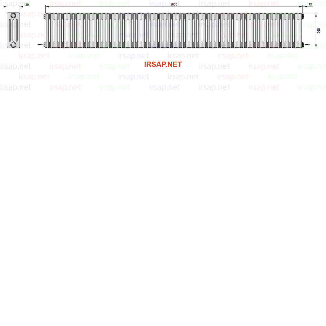 Радиатор IRSAP Tesi 40550/59 T08 CL 01